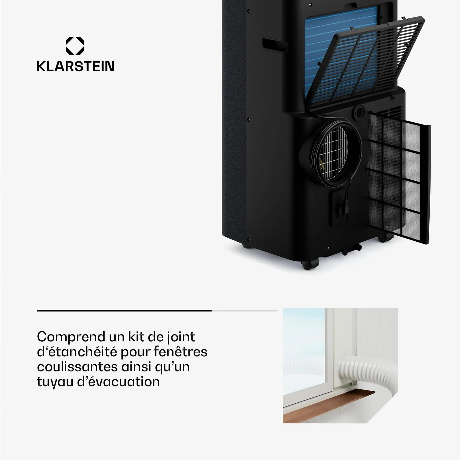 Klarstein AireLux climatiseur mobile 14000BTU gris foncé