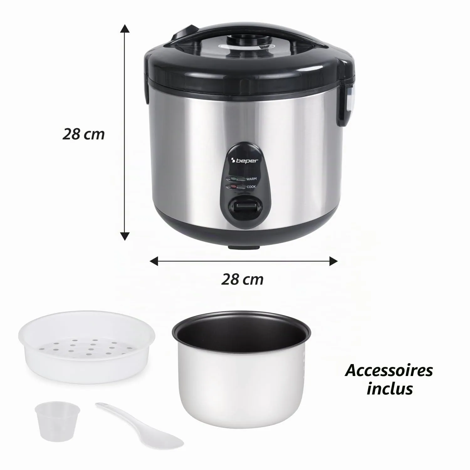 Beper Vaporé Pro P101VAP020 cuiseur riz 1800 g