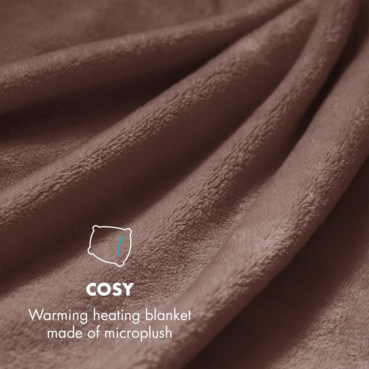 Klarstein Dr. Watson couverture chauffante marron 150x100 cm