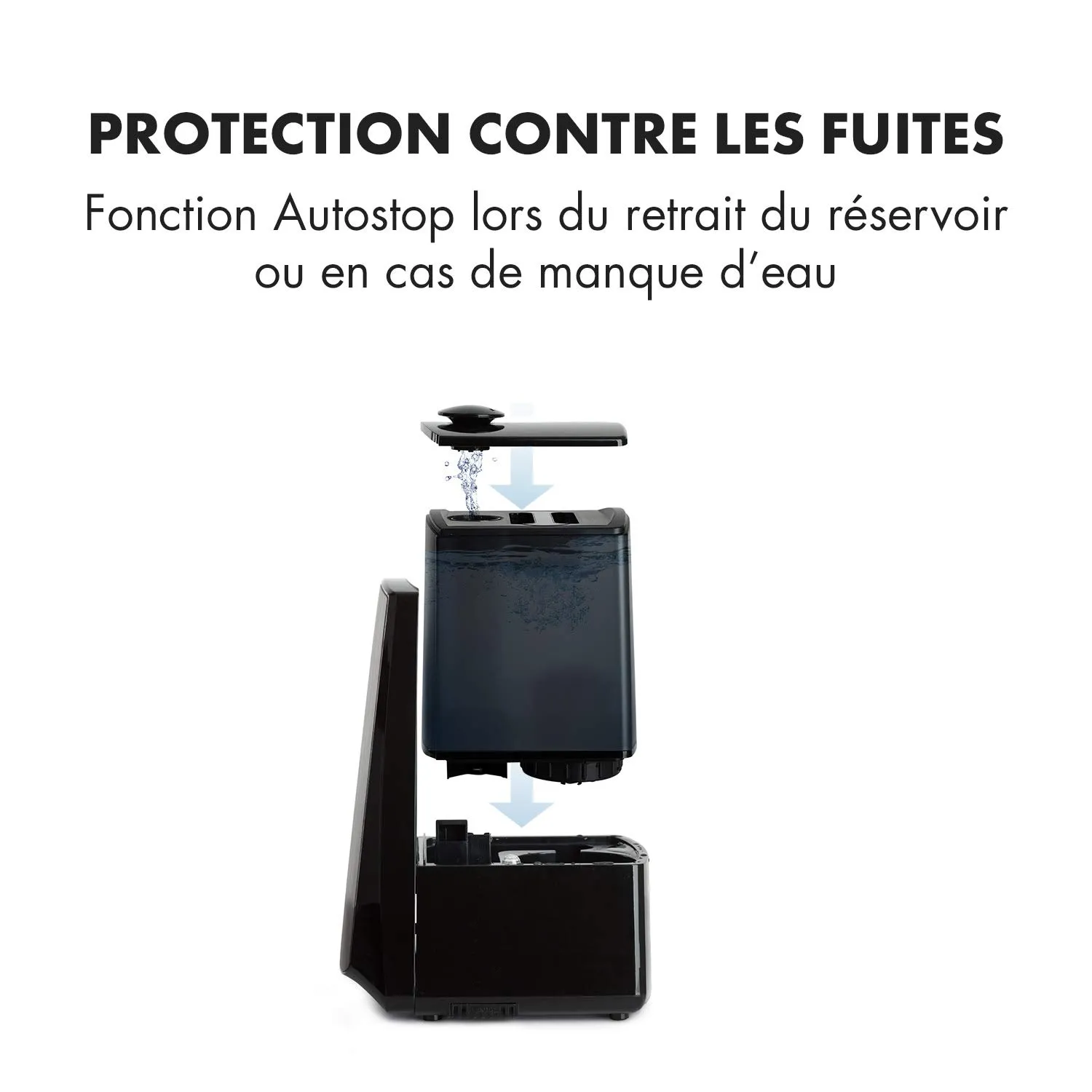 Klarstein VapoAir Opal humidificateur 5L noir brume chaude