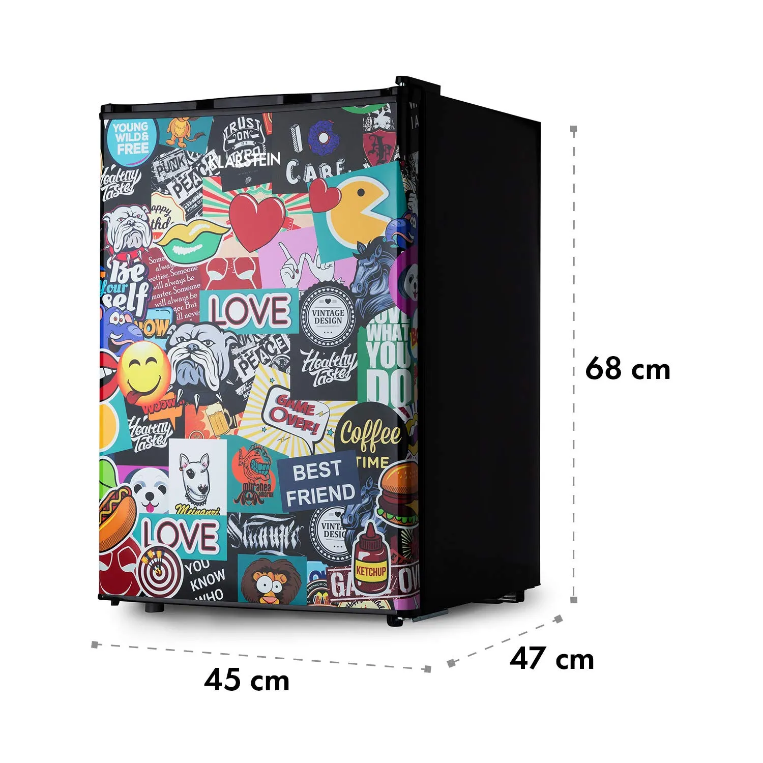 Klarstein Cool Vibe réfrigérateur noir 70 L BD