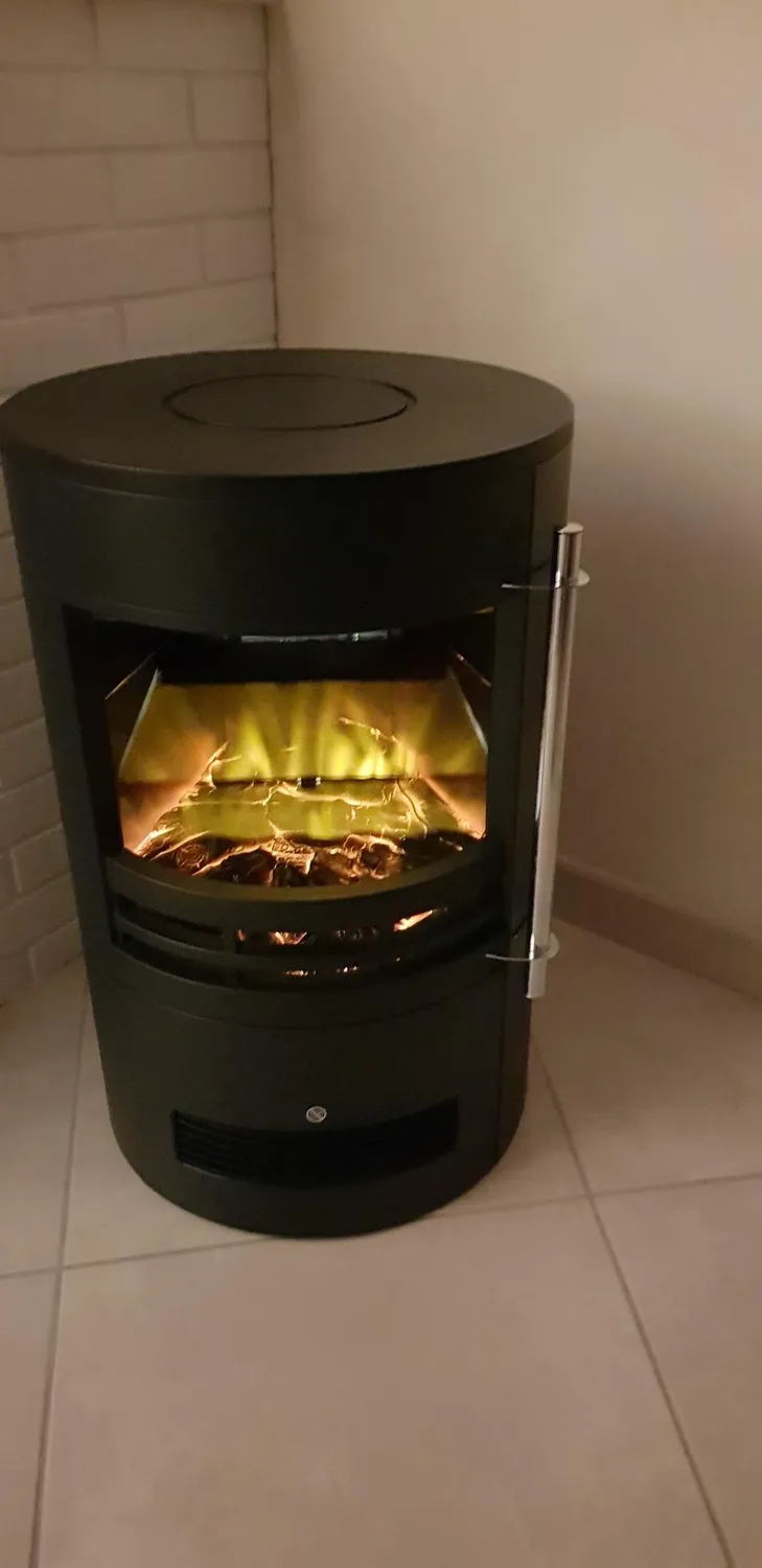 Klarstein Brixen cheminée électrique noire 1800 W