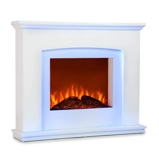 Klarstein Aosta Light & Fire cheminée électrique blanc 2000 W