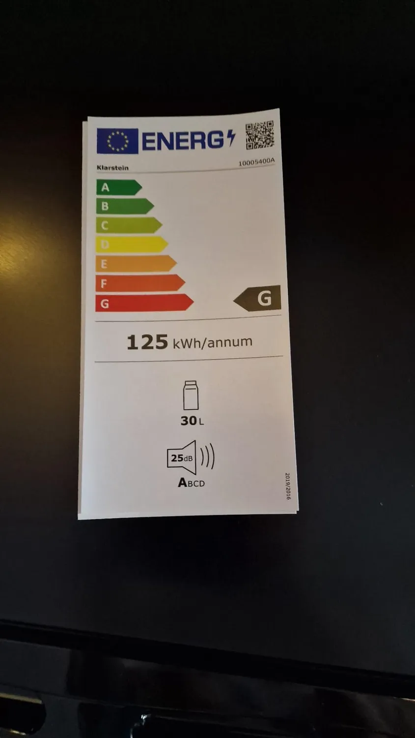 Klarstein Mini Frigo 30 L Noir silencieux 5-15°C