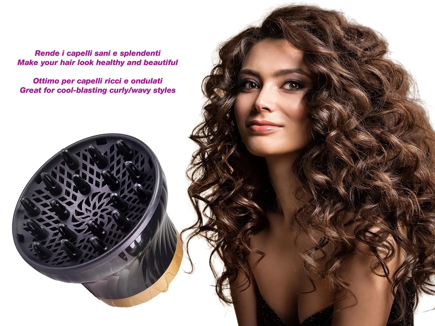 Beper diffuseur sèche-cheveux universel boucles réglable