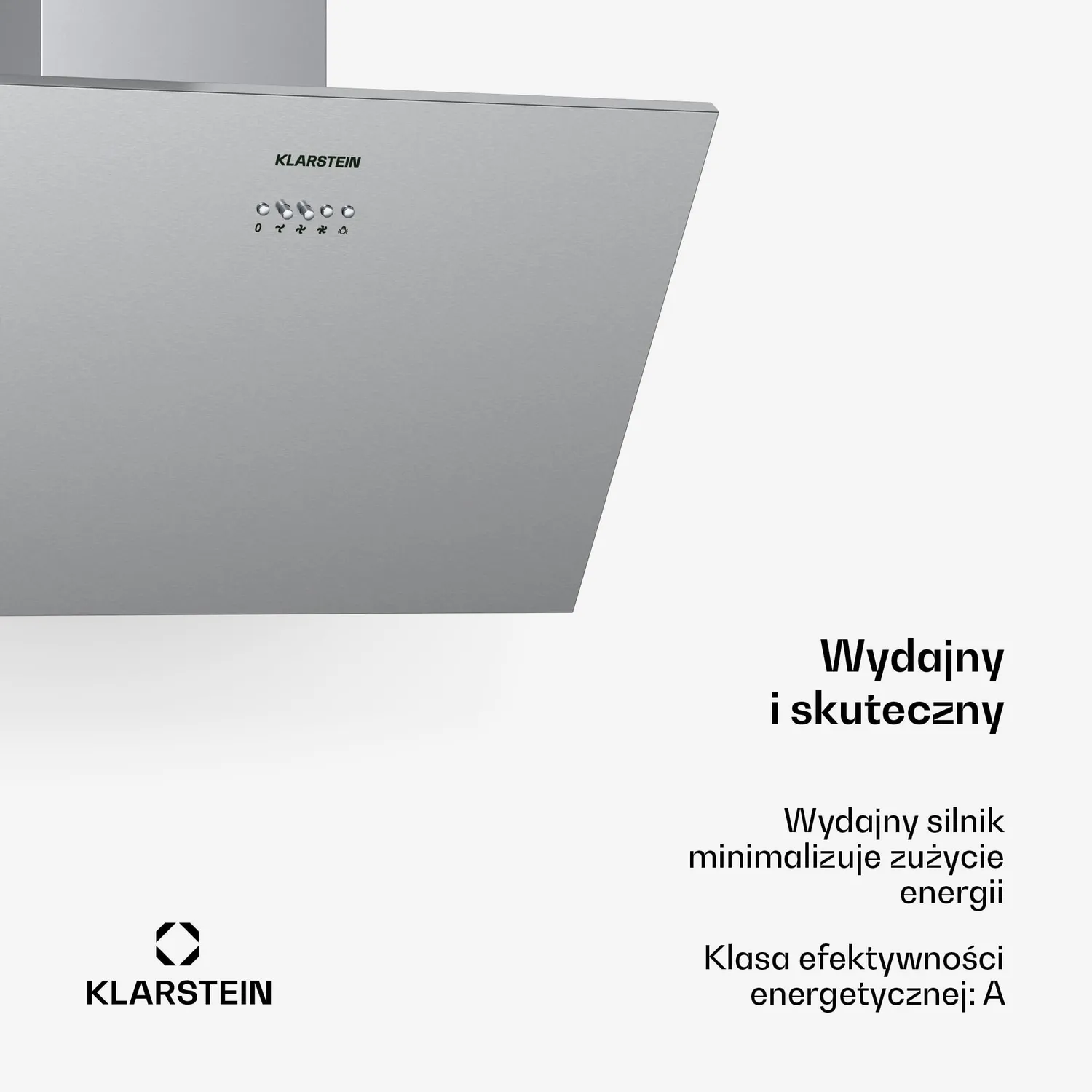 Klarstein Silver Lining 60 hotte murale 60 cm argent 600 m3/h