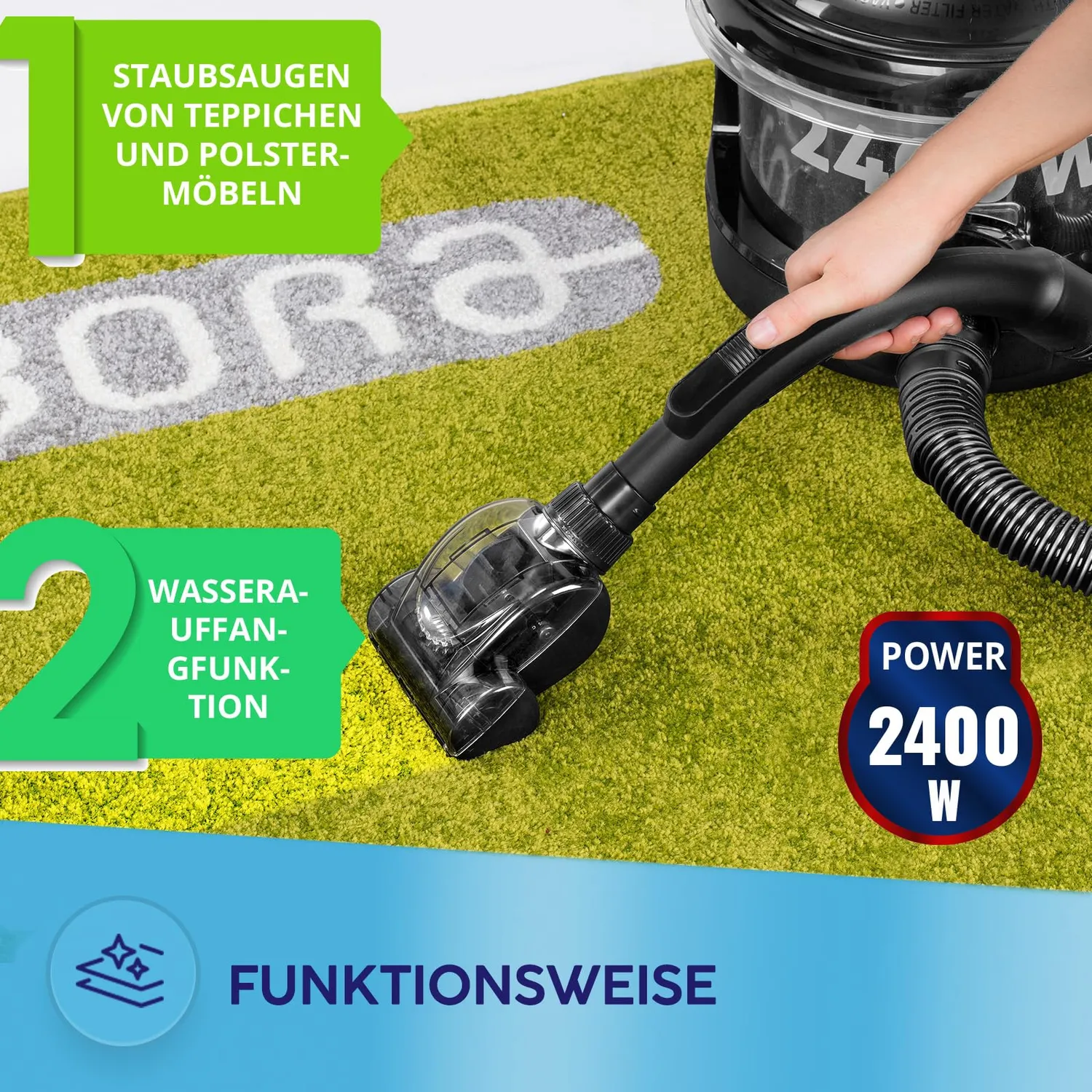 MPM MOD-47 aspirateur traîneau noir 1 litre métal