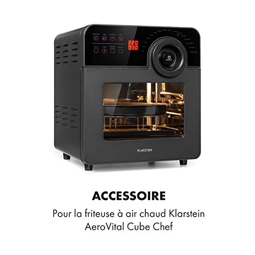 Klarstein AeroVital Cube Chef plaque pizza inox accessoire