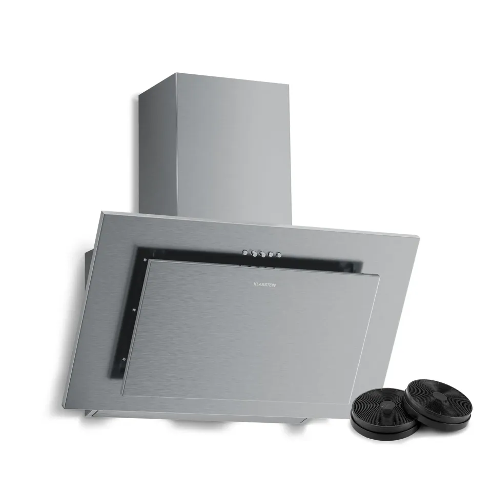 Klarstein Athena hotte inclinée 60 cm inox 254 m³/h