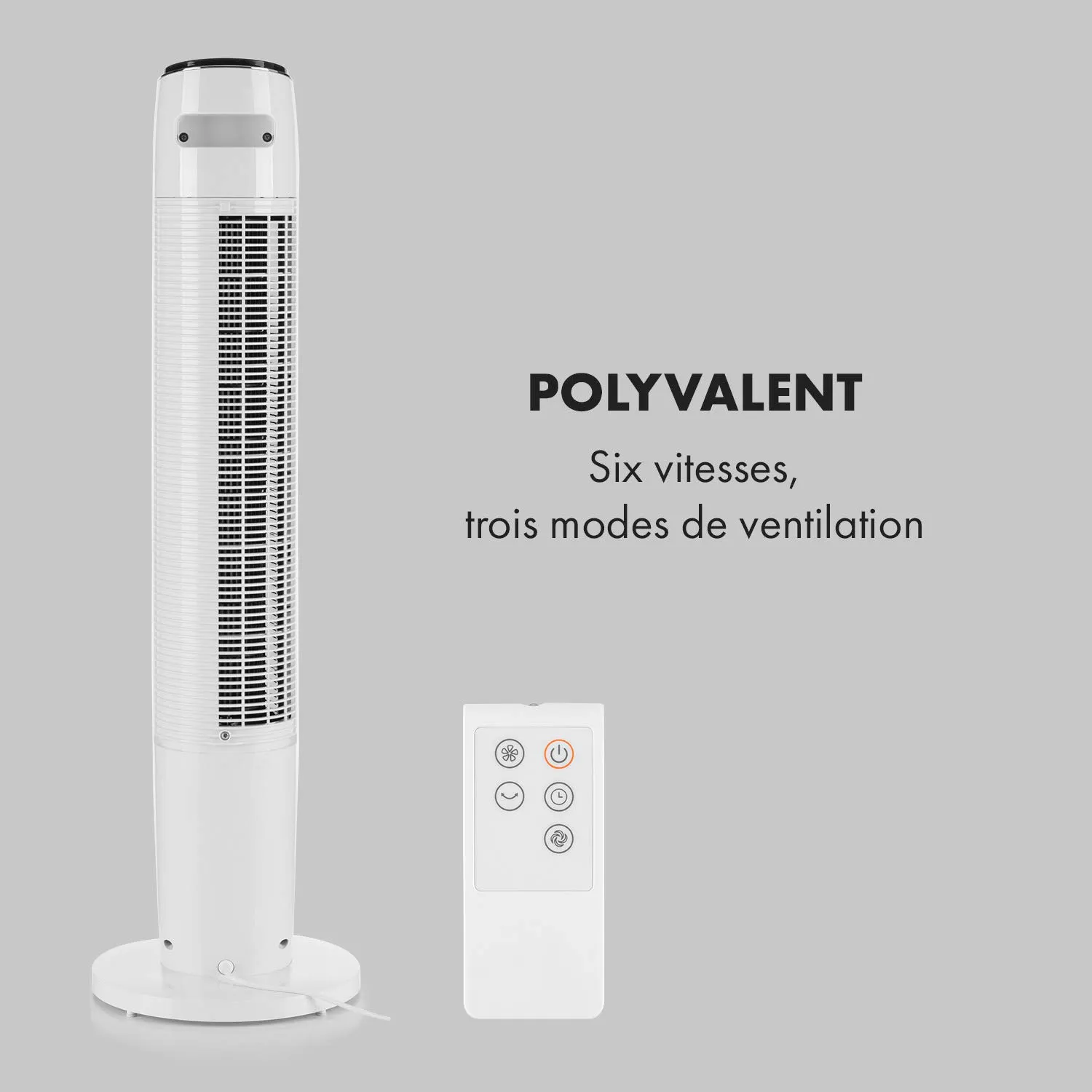Klarstein Empire State ventilateur colonne blanc 6 vitesses
