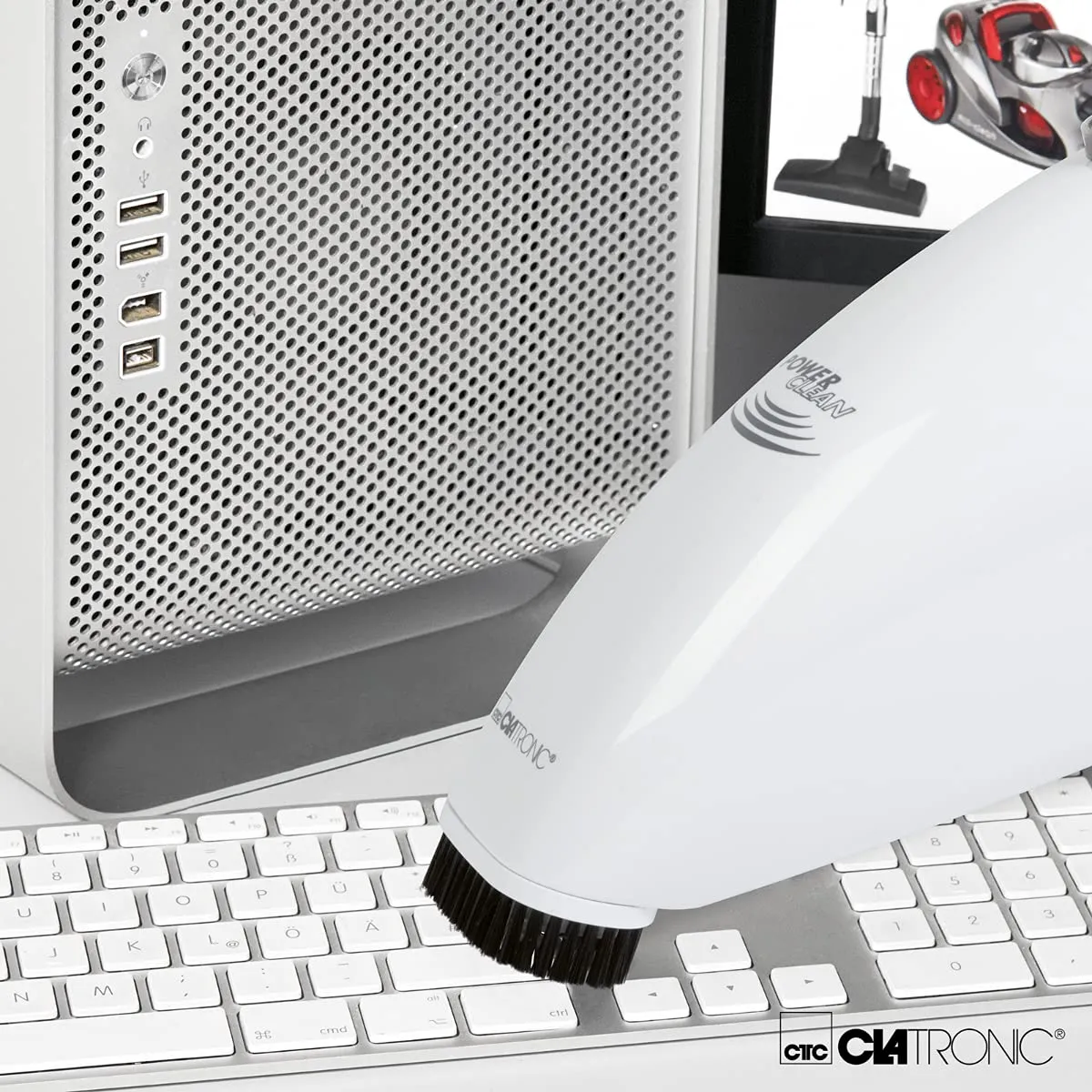 Clatronic AKS 827 aspirateur à main blanc rechargeable 15W