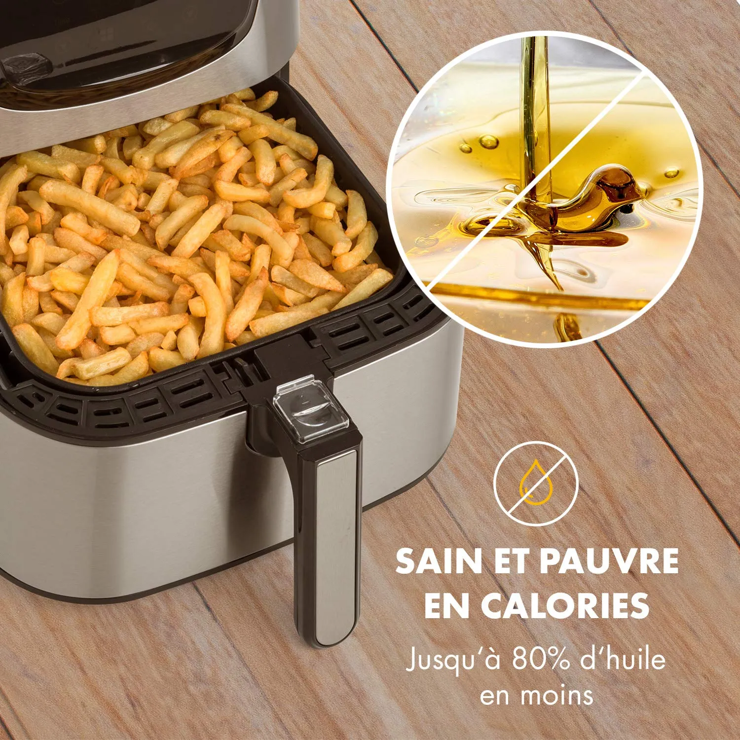 Klarstein Aero Vital Deluxe friteuse sans huile 5,4 L 1700W