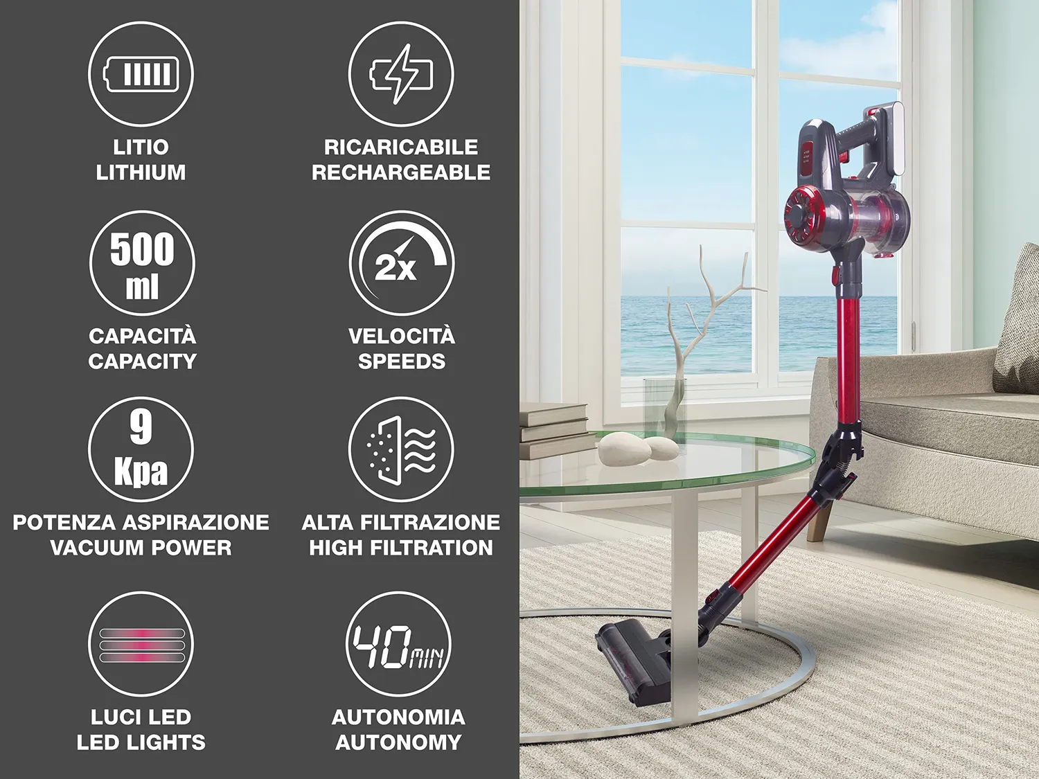 Beper P202ASP100 aspirateur balai sans fil 35 min