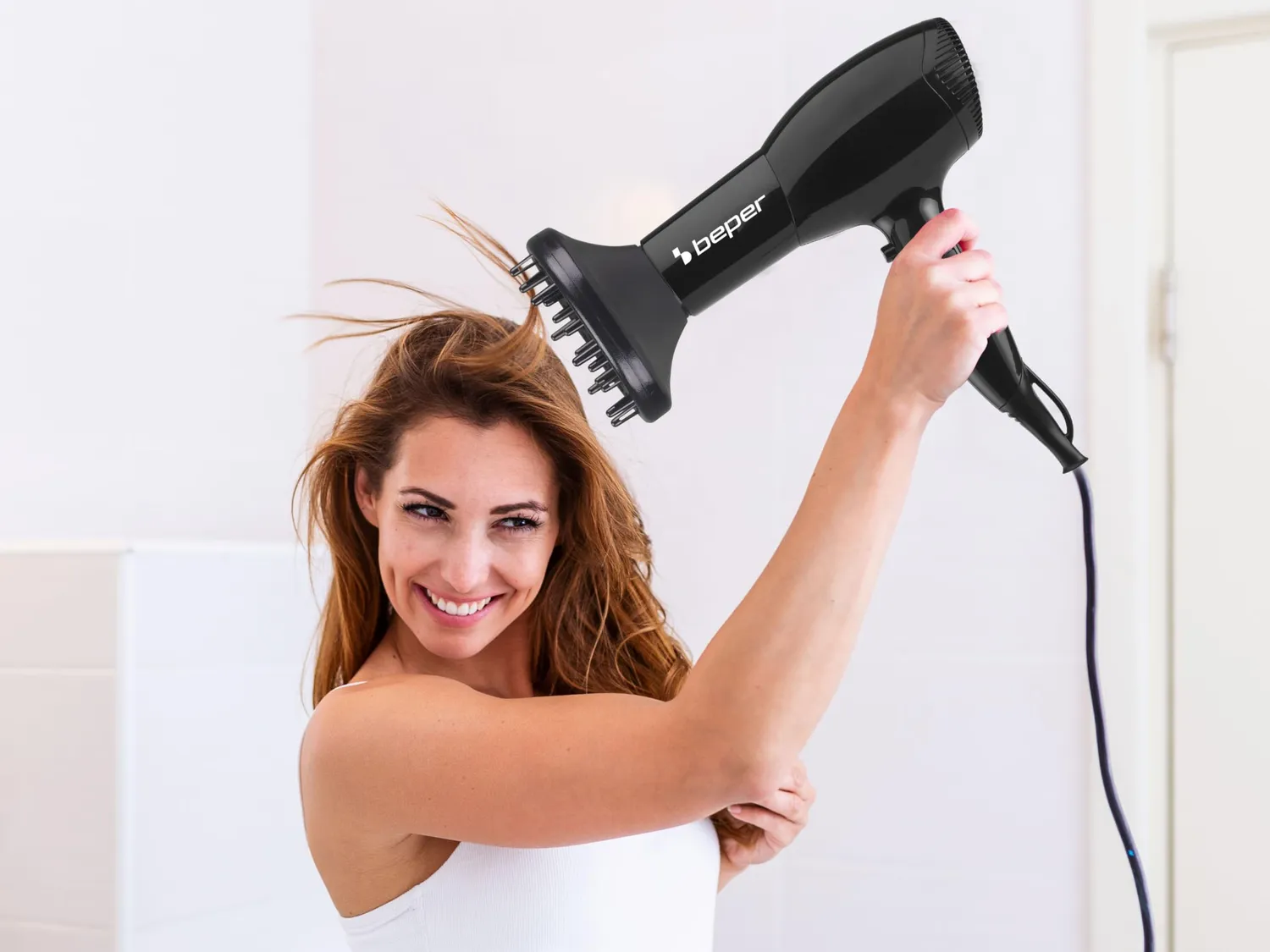 Beper 40.979 sèche-cheveux 2000 W noir diffuseur inclus