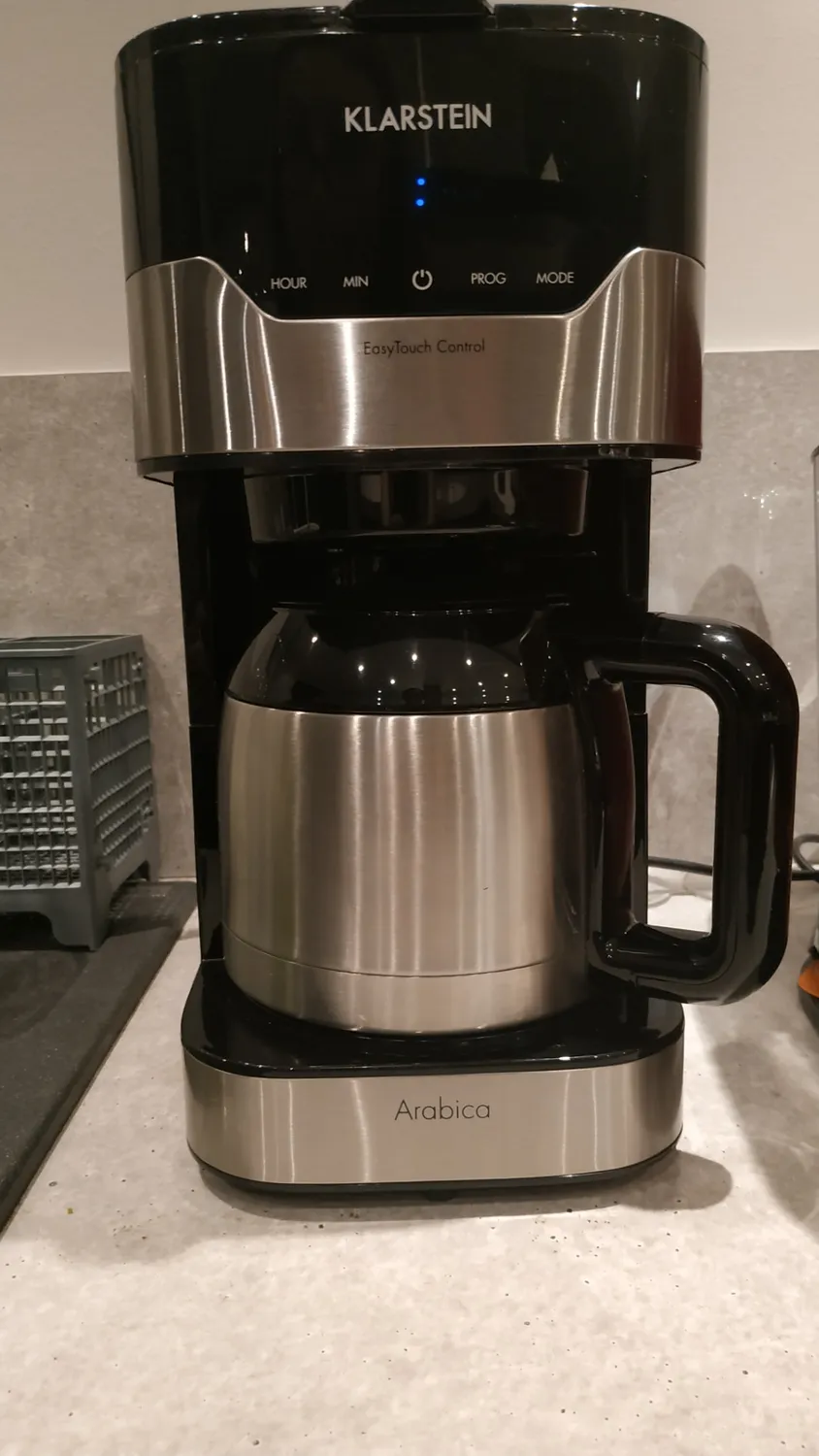 Klarstein cafetière filtre 1,2 L argent 800 W programmable
