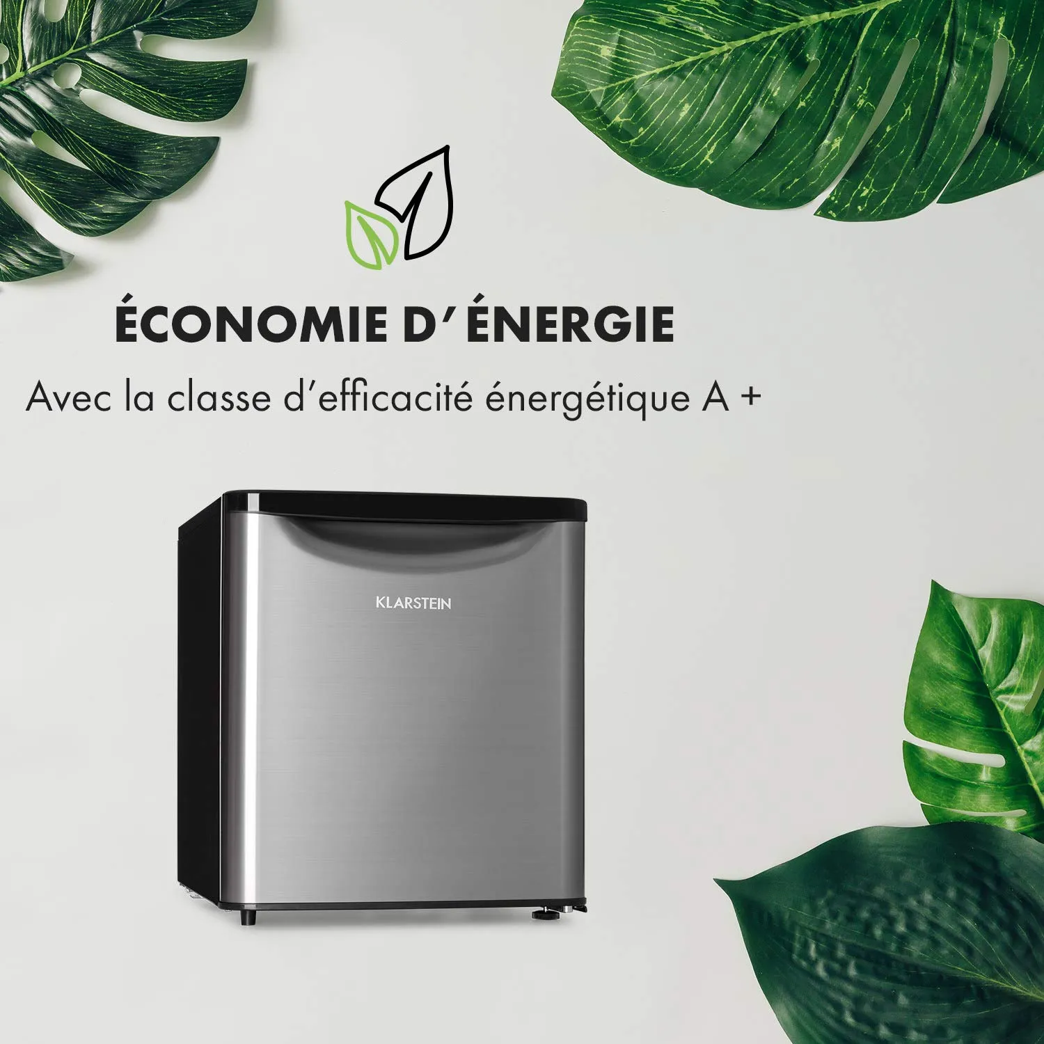Klarstein Yummy réfrigérateur 45 L argenté 42 dB
