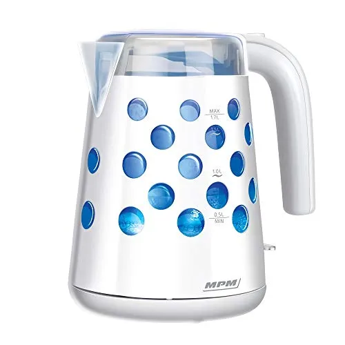 MPM MCZ-86 bouilloire 1,7 L blanche 2200 W