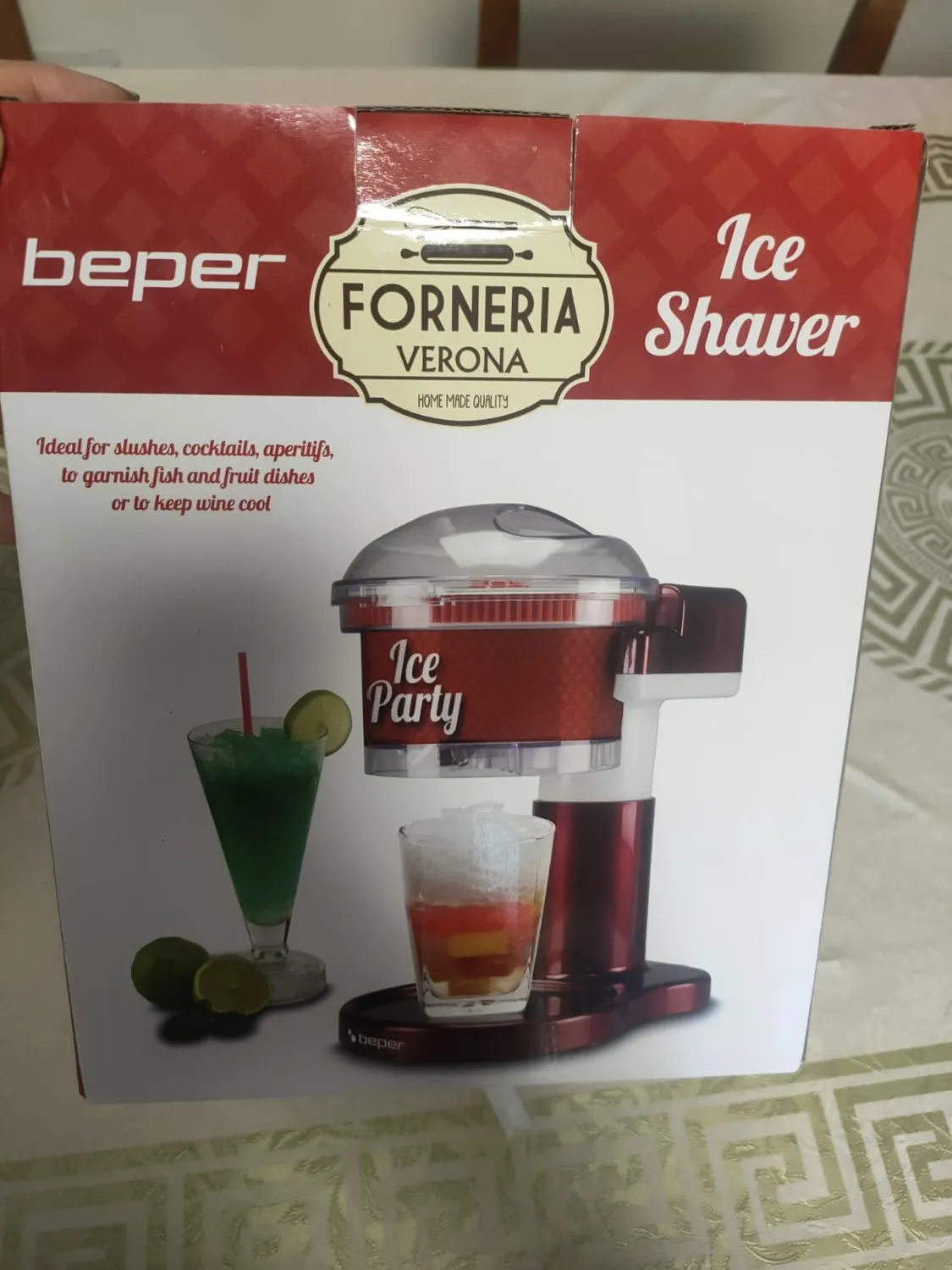 Beper P102GEL100 broyeur à glace électrique lames inox