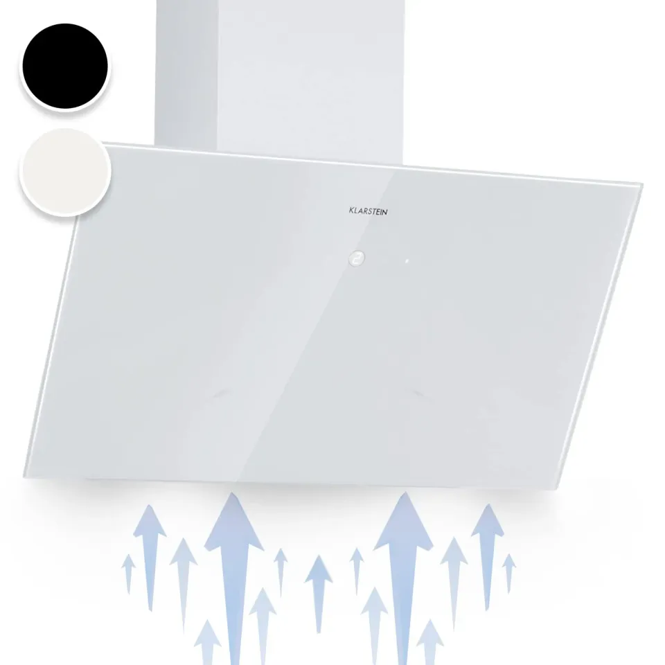 Klarstein Laurel hotte aspirante 60cm inclinée LED 347m3/h