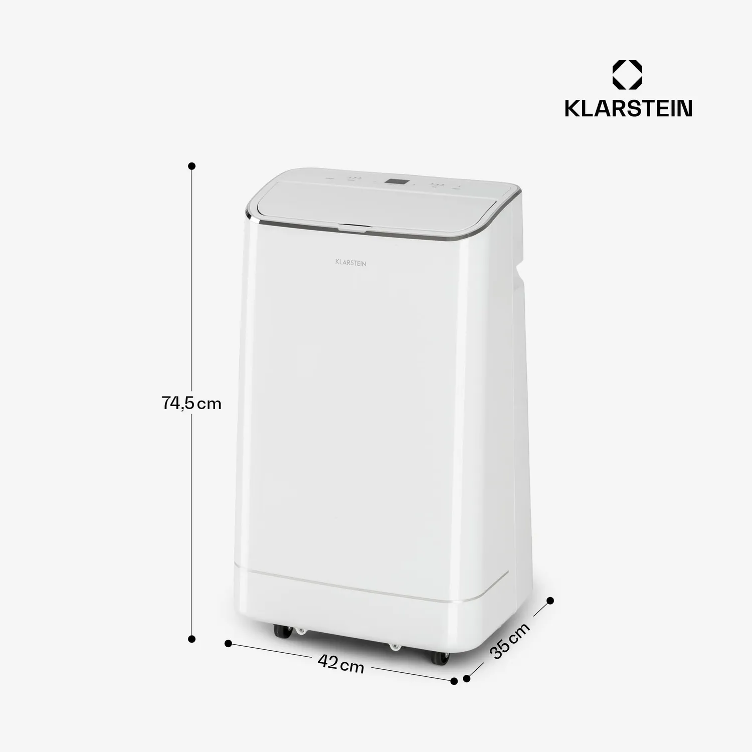 Klarstein climatiseur mobile 12000 BTU 3-en-1 télécommande