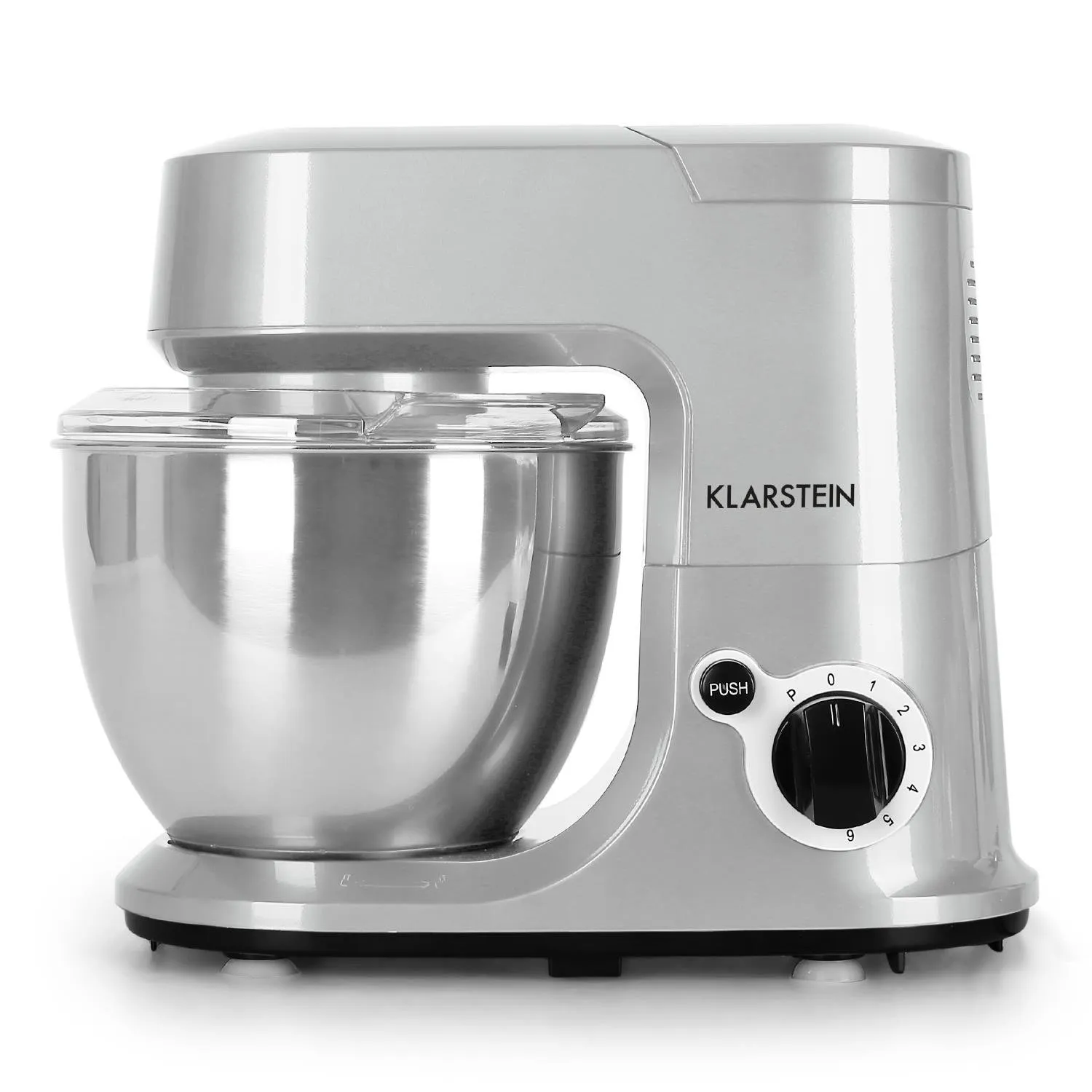 Klarstein Carina Argentea robot pâtissier 4 L 800 W argent 6 vit.