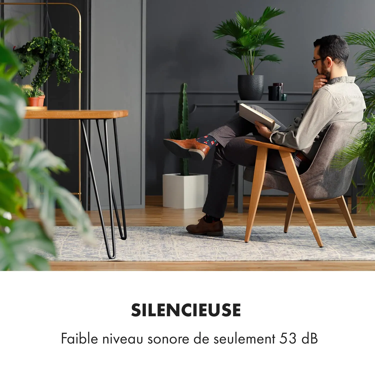 Klarstein rafraîchisseur air mobile 5-en-1 blanc 110 W