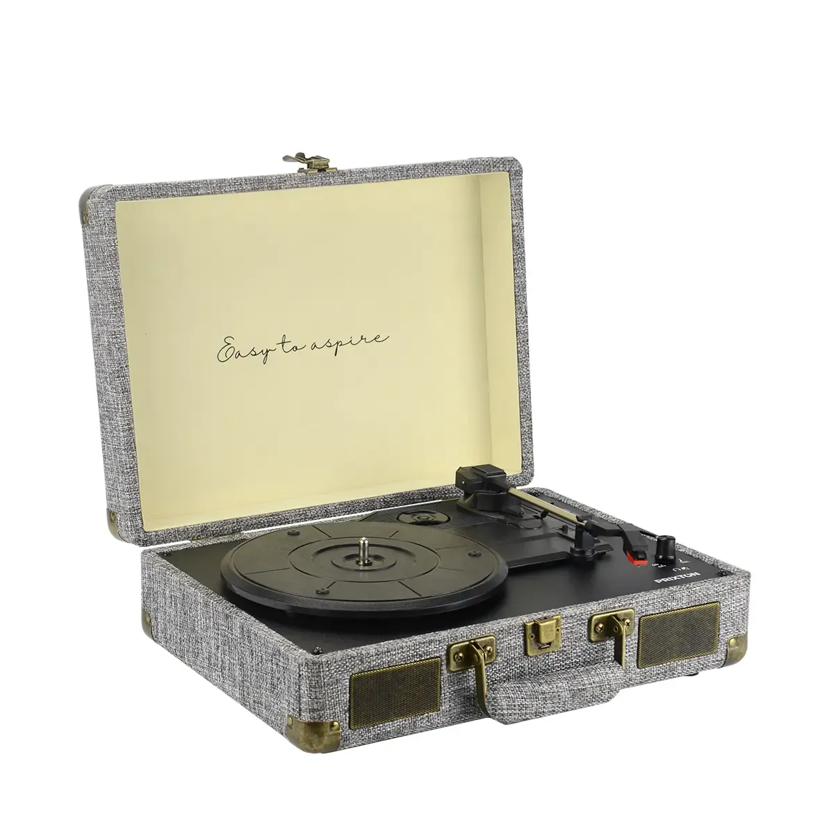Prixton VC400 platine vinyle tissu gris 2x5W USB
