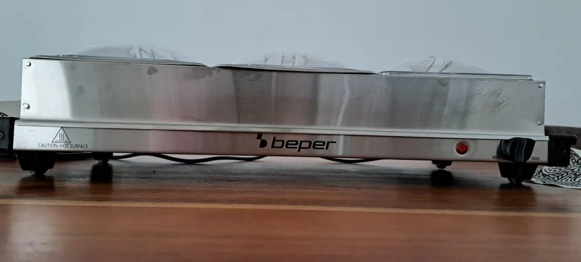 Beper P101TEM002 chauffe-buffet 4 plateaux thermostat réglable