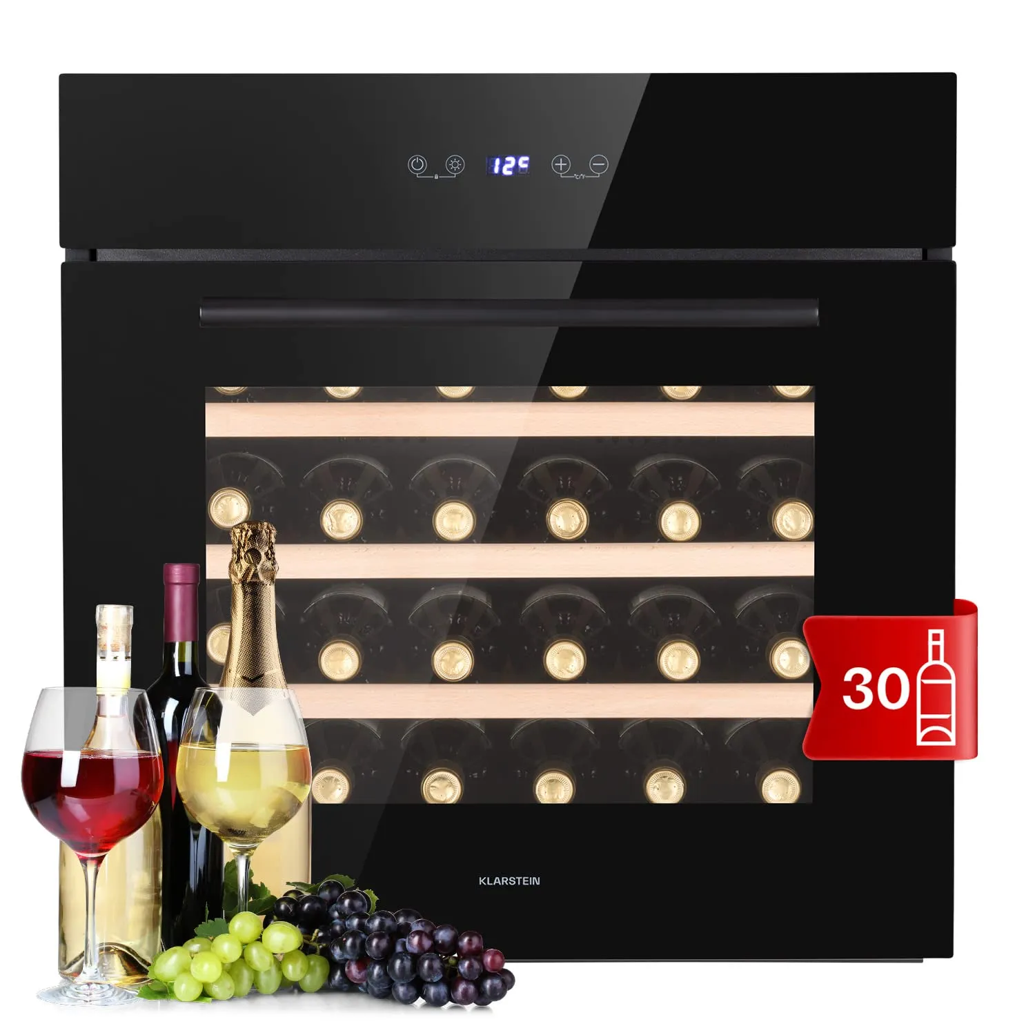 Klarstein cave à vin encastrable 132L 41 bouteilles