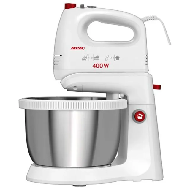 MPM MMR-21Z batteur pâtissier 3,5 L blanc 400 W