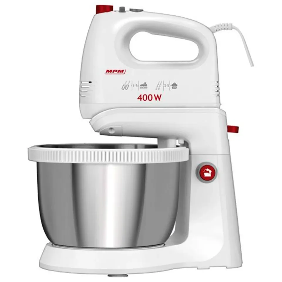 MPM MMR-21Z batteur pâtissier 3,5 L blanc 400 W