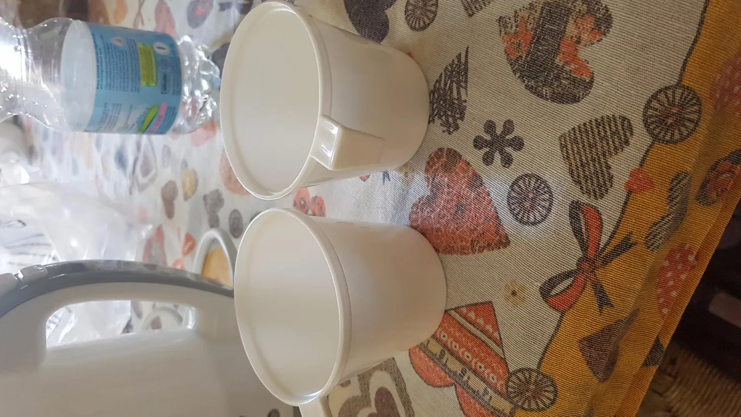 MPM bouilloire électrique voyage 0,5 L blanc gris 2 tasses