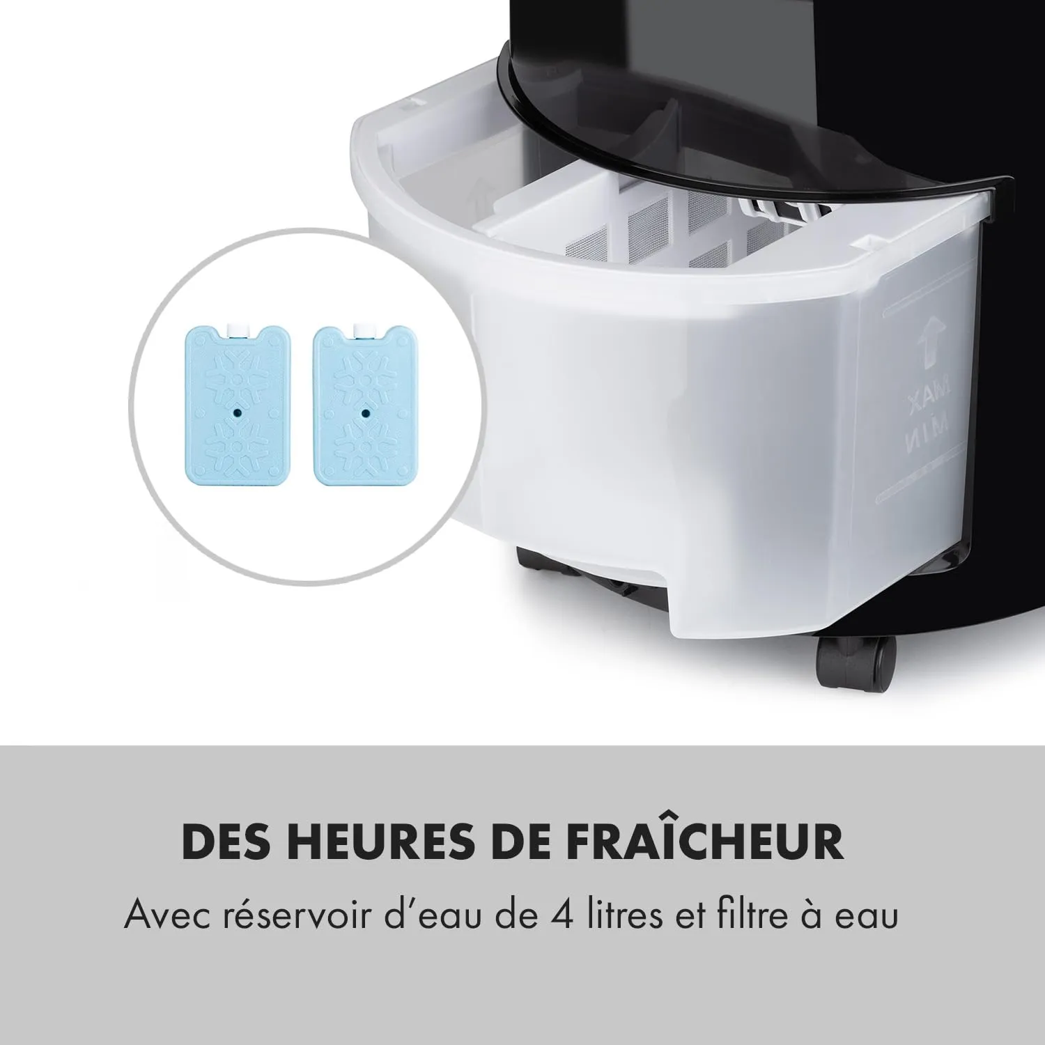 Klarstein climatiseur portable 4 en 1 4 L 45 W
