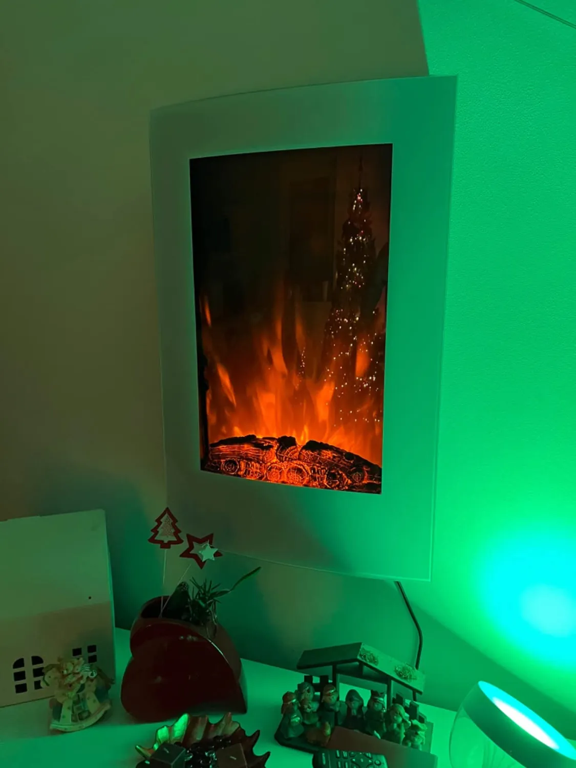 Klarstein Cheminée Électrique 2000W Effet Flamme LED
