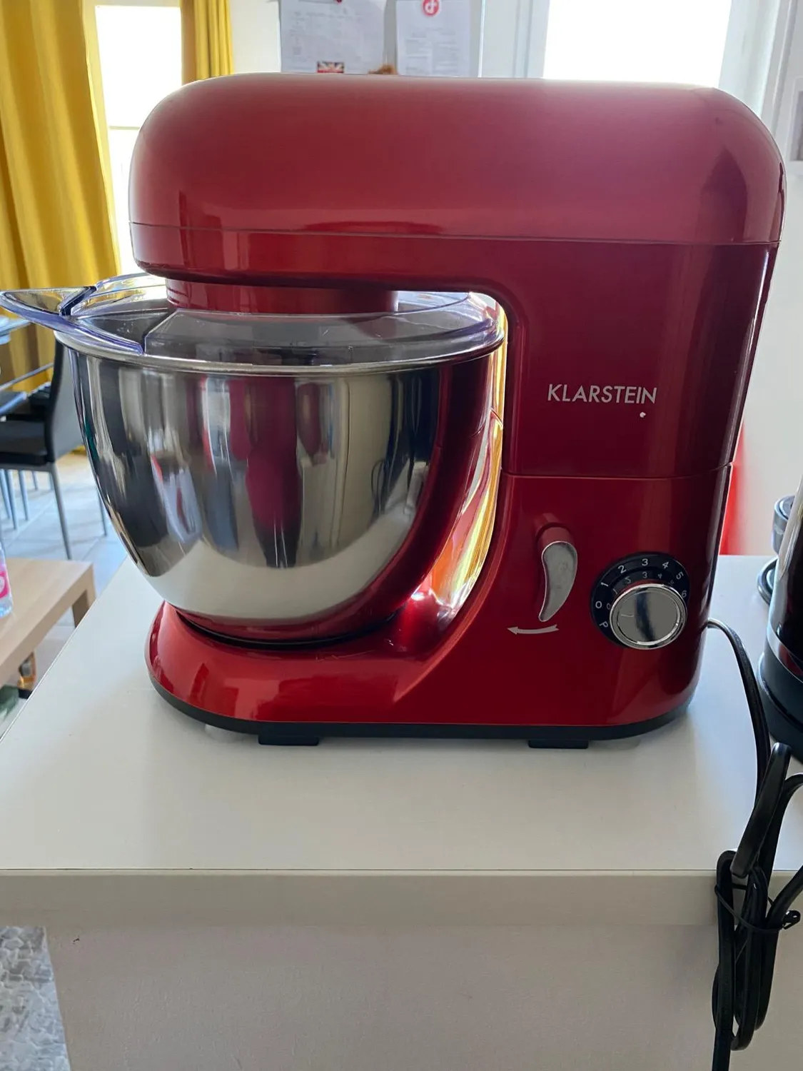 Klarstein Bella Pico Mini robot cuisine rouge 4L 6 vitesses
