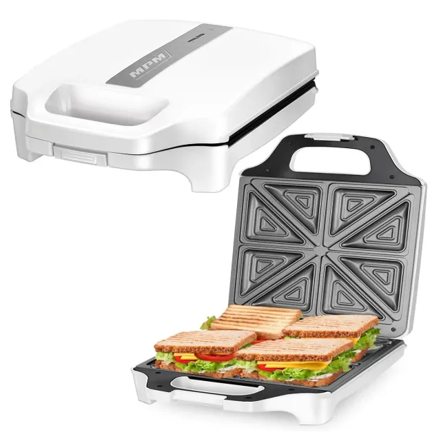 MPM MOP-35 Croque-Monsieur Blanc 1600W 4pcs