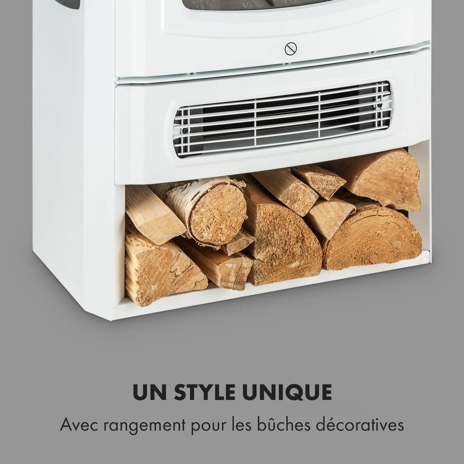 Klarstein Cheminée Électrique 2000W télécommande LED