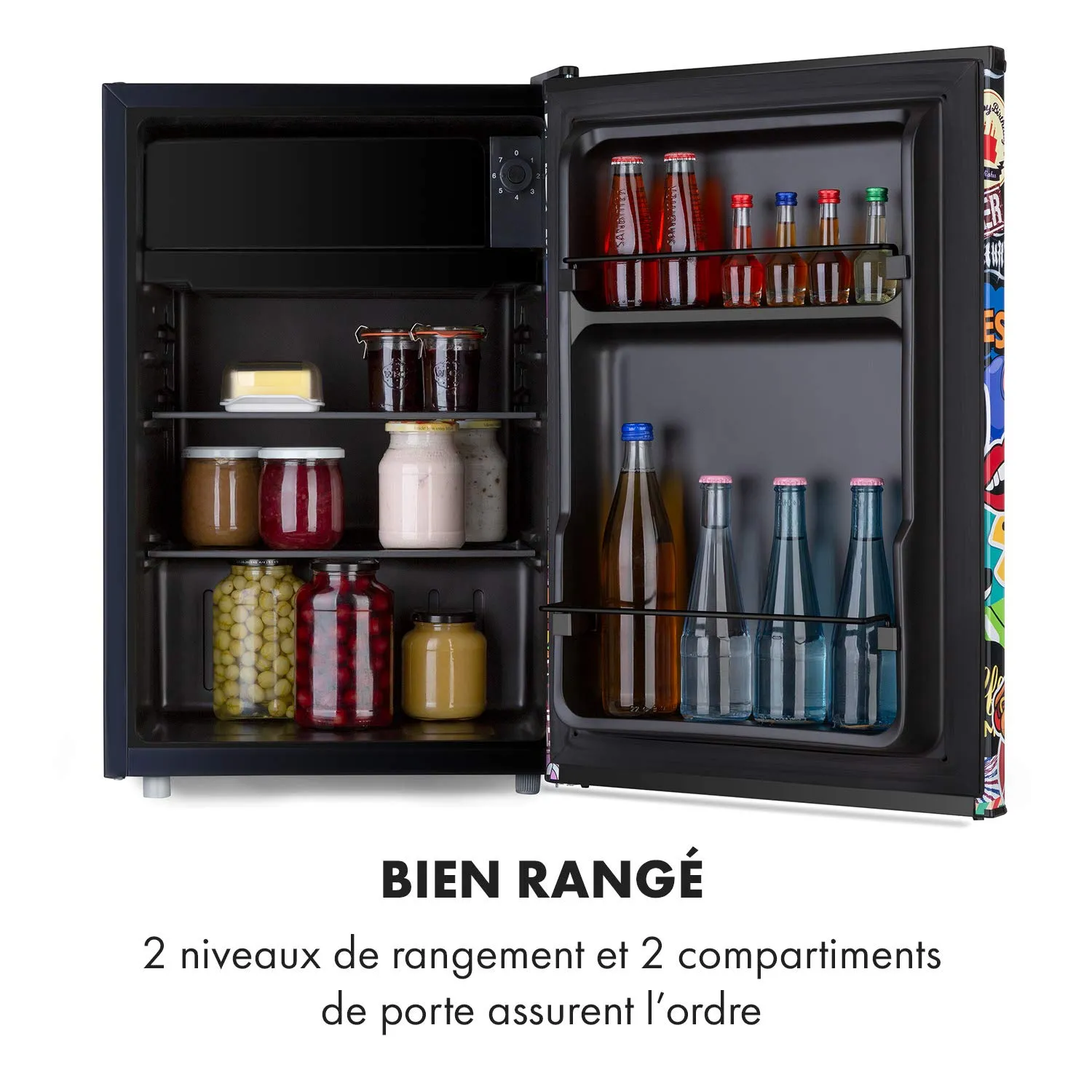 Klarstein Cool Vibe réfrigérateur noir 70 L BD
