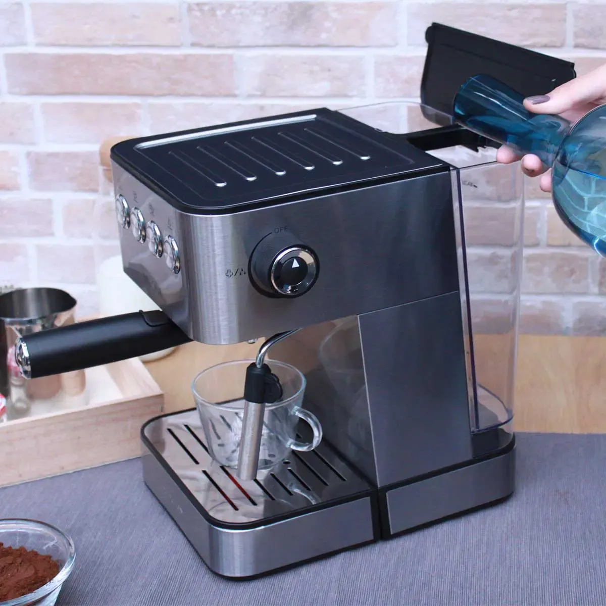 Prixton Verona machine à café expresso 20 bars inox