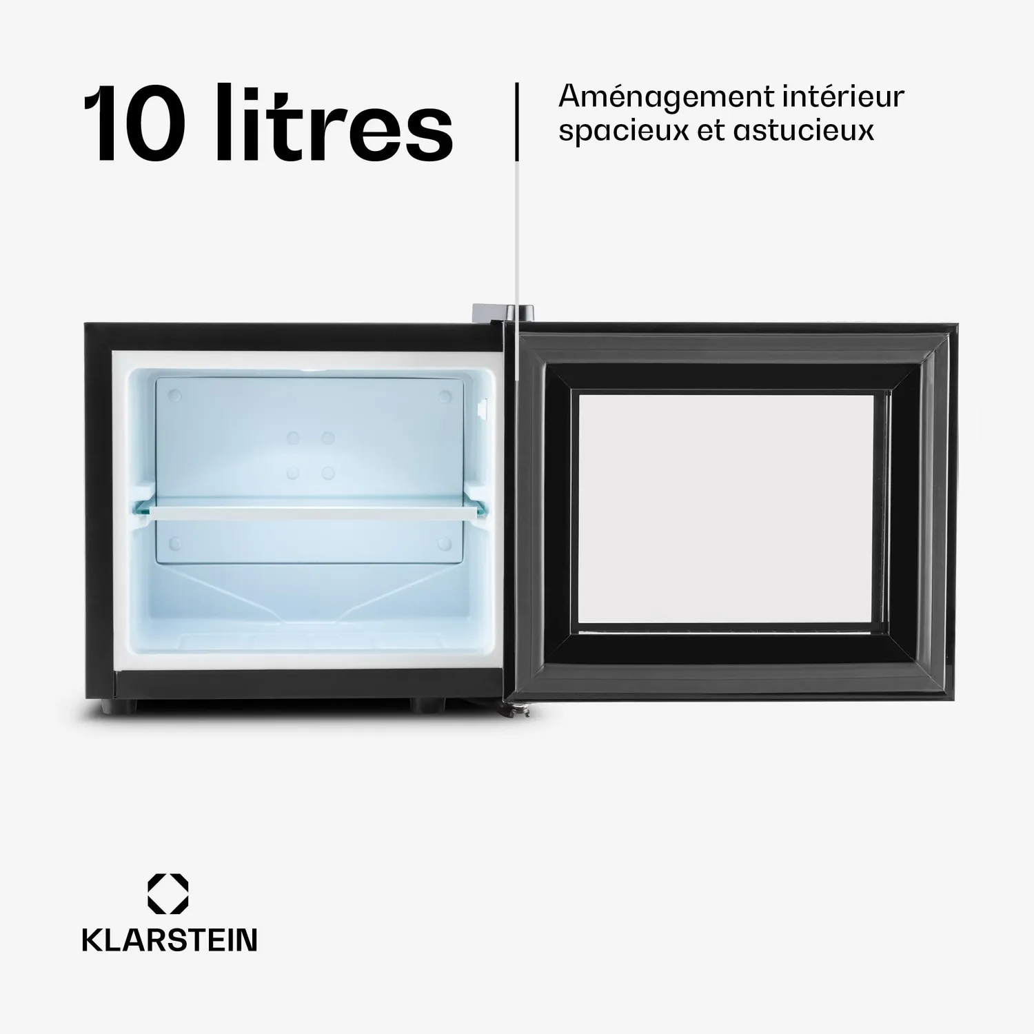 Klarstein Frosty Mini mini frigo 10 L noir silencieux 30 dB