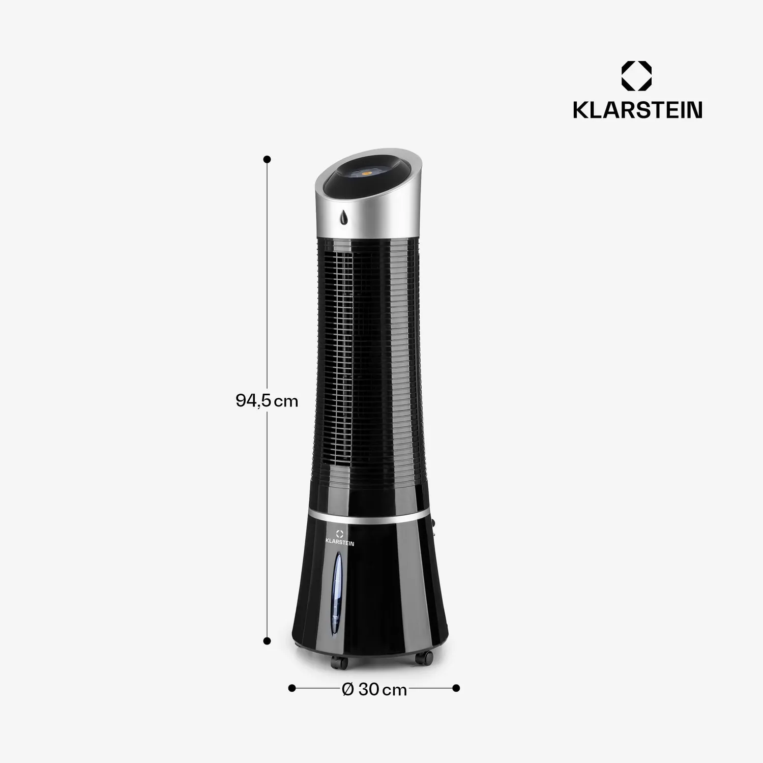 Klarstein rafraîchisseur d’air 5 en 1 ioniseur 6 L 45 W