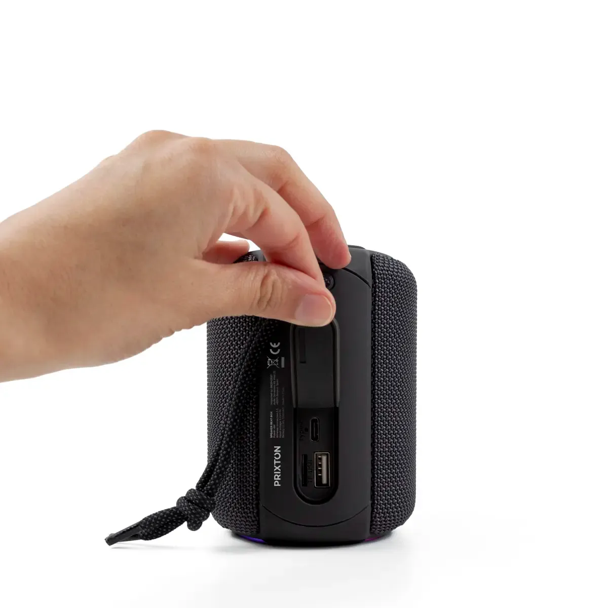 Prixton Beat Box enceinte grise mains libres