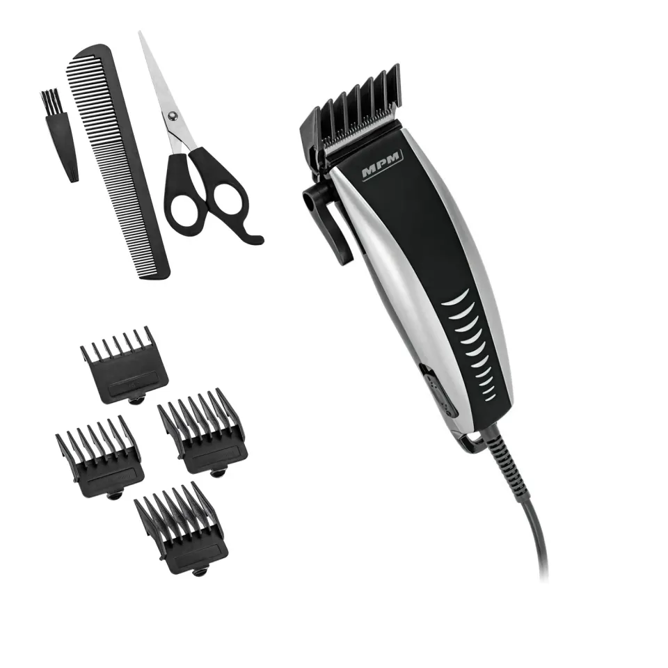 MPM MMW-02 tondeuse cheveux barbe inox kit complet