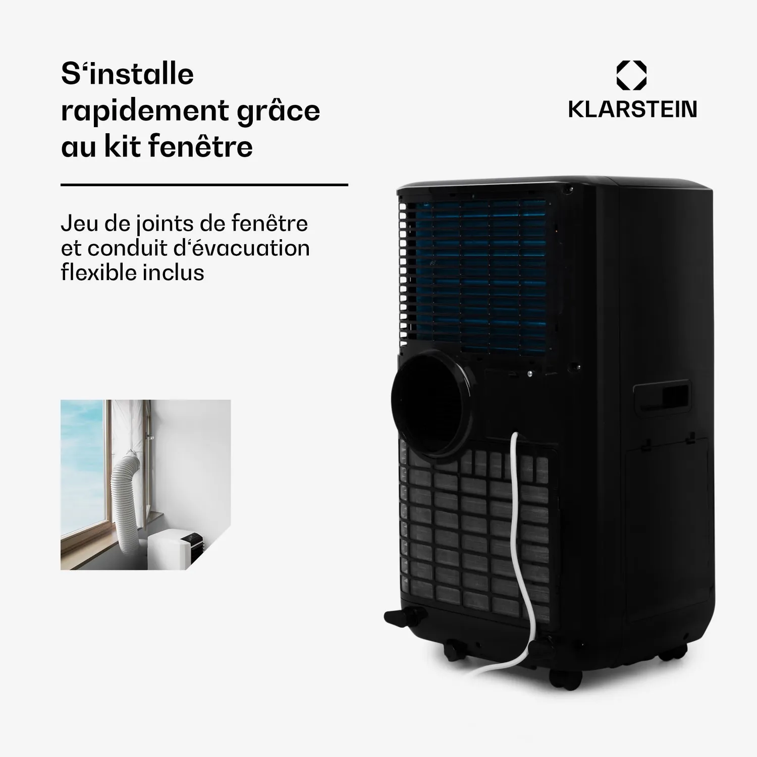 Klarstein climatiseur mobile 15000 BTU blanc connecté