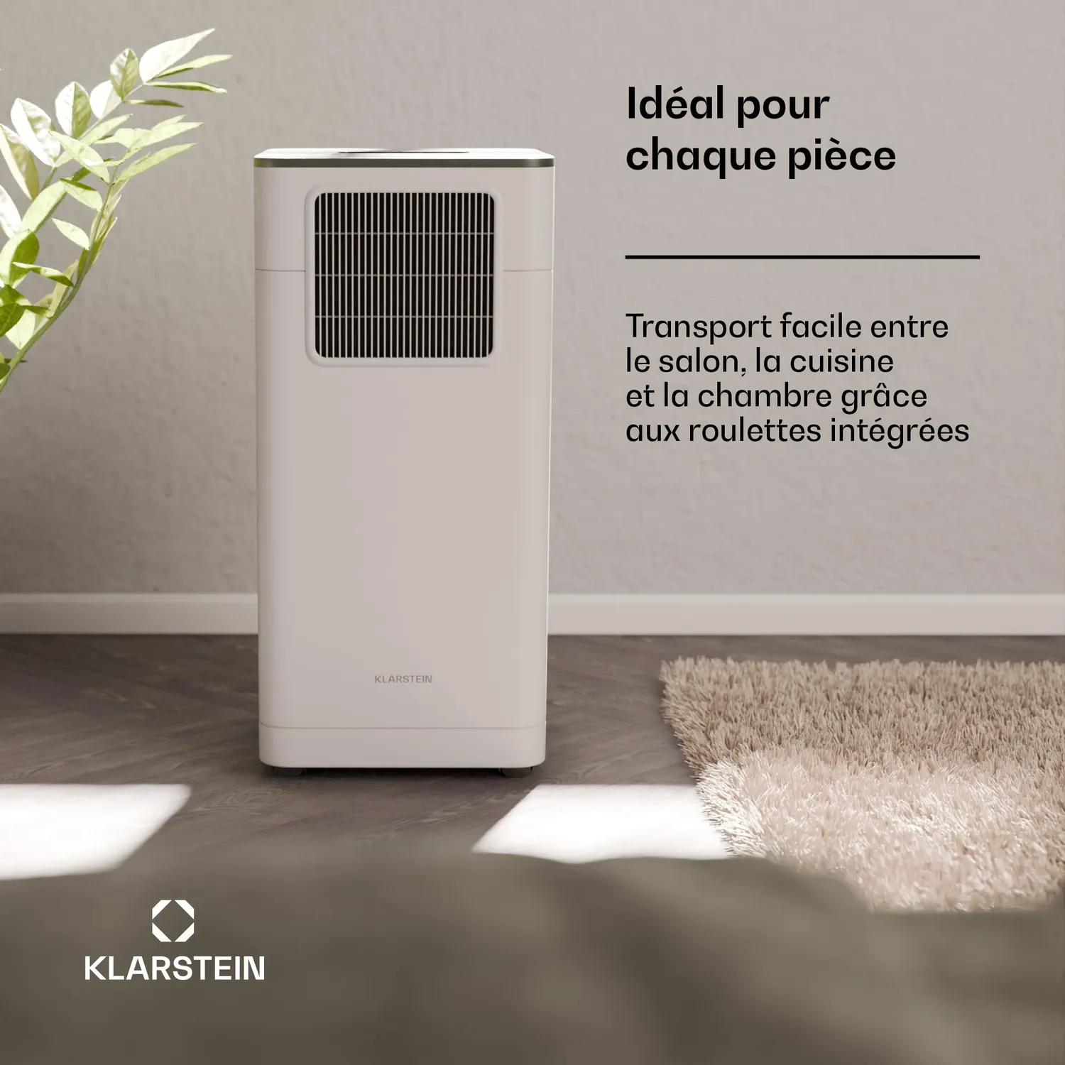 Klarstein Breeze Box 9K Climatiseur Mobile Blanc 32 m²