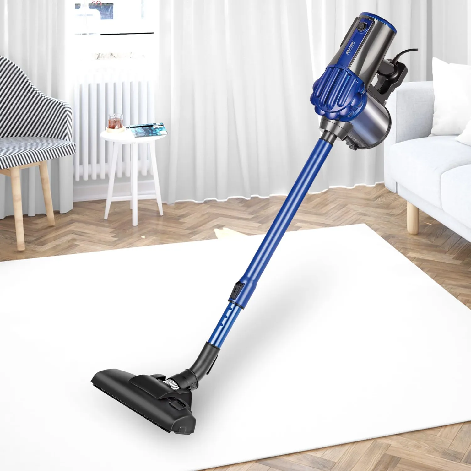 MPM MOD-34 aspirateur balai bleu 600W sans sac