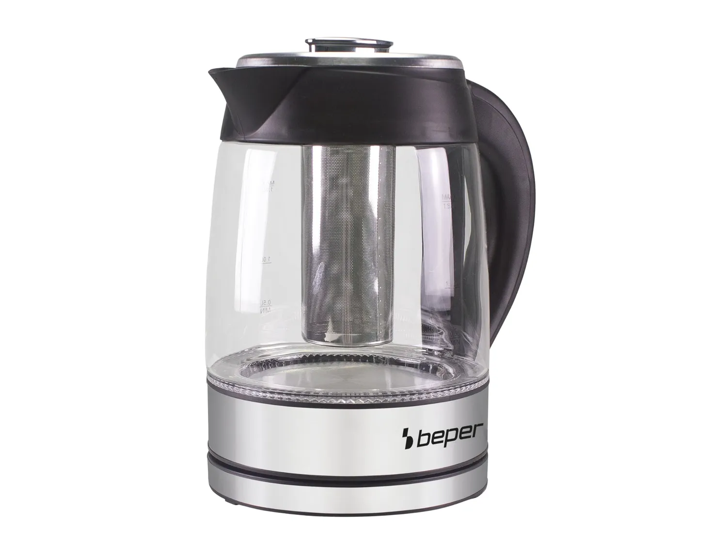 Beper BB.103 bouilloire électrique 1,8 L verre LED