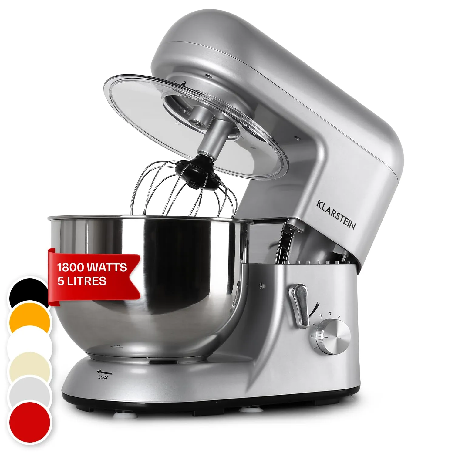 Klarstein Bella Elegance robot pâtissier 5L blanc crème