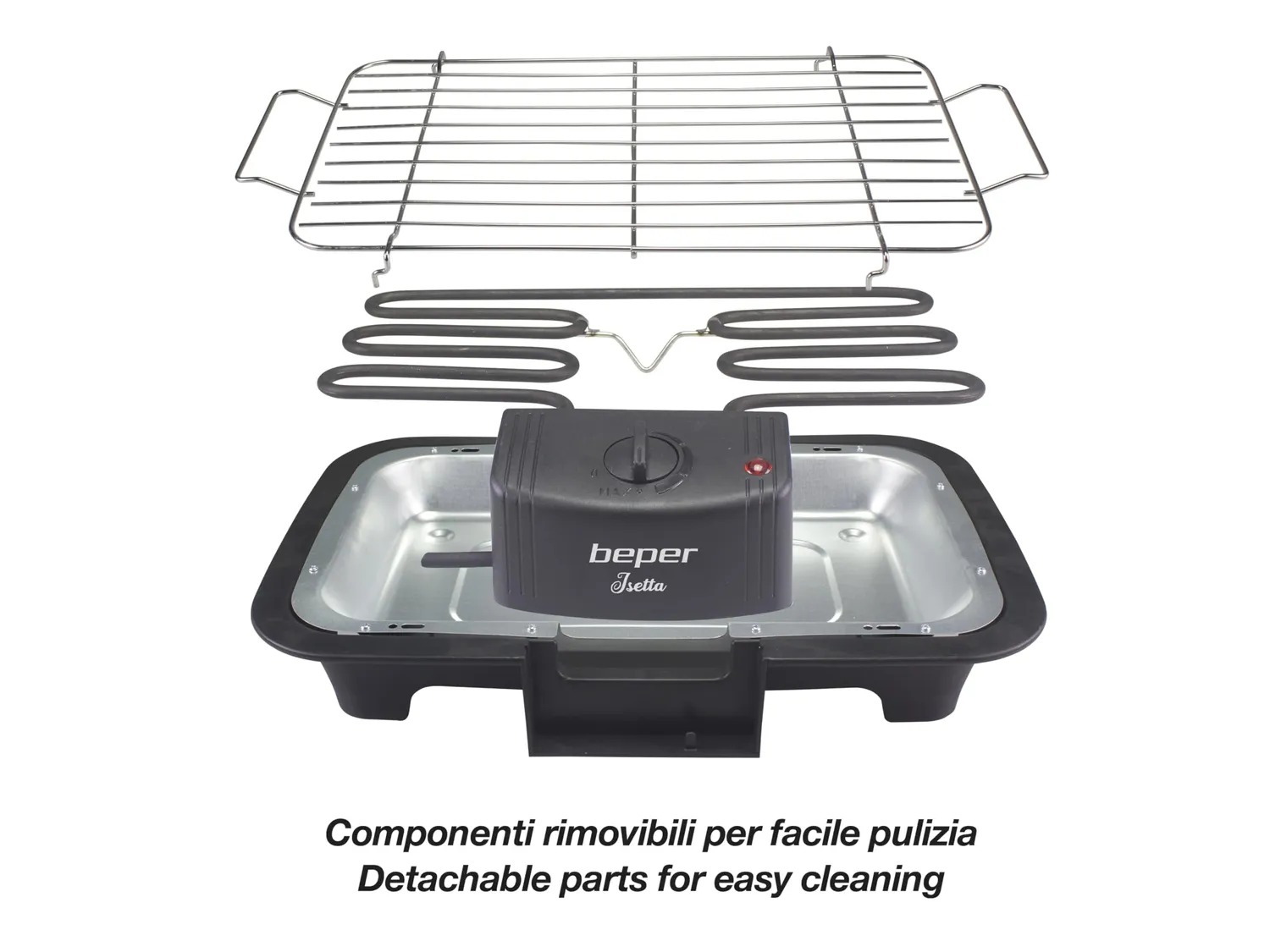 Beper BT.410 barbecue électrique 2000 W 37x21 cm