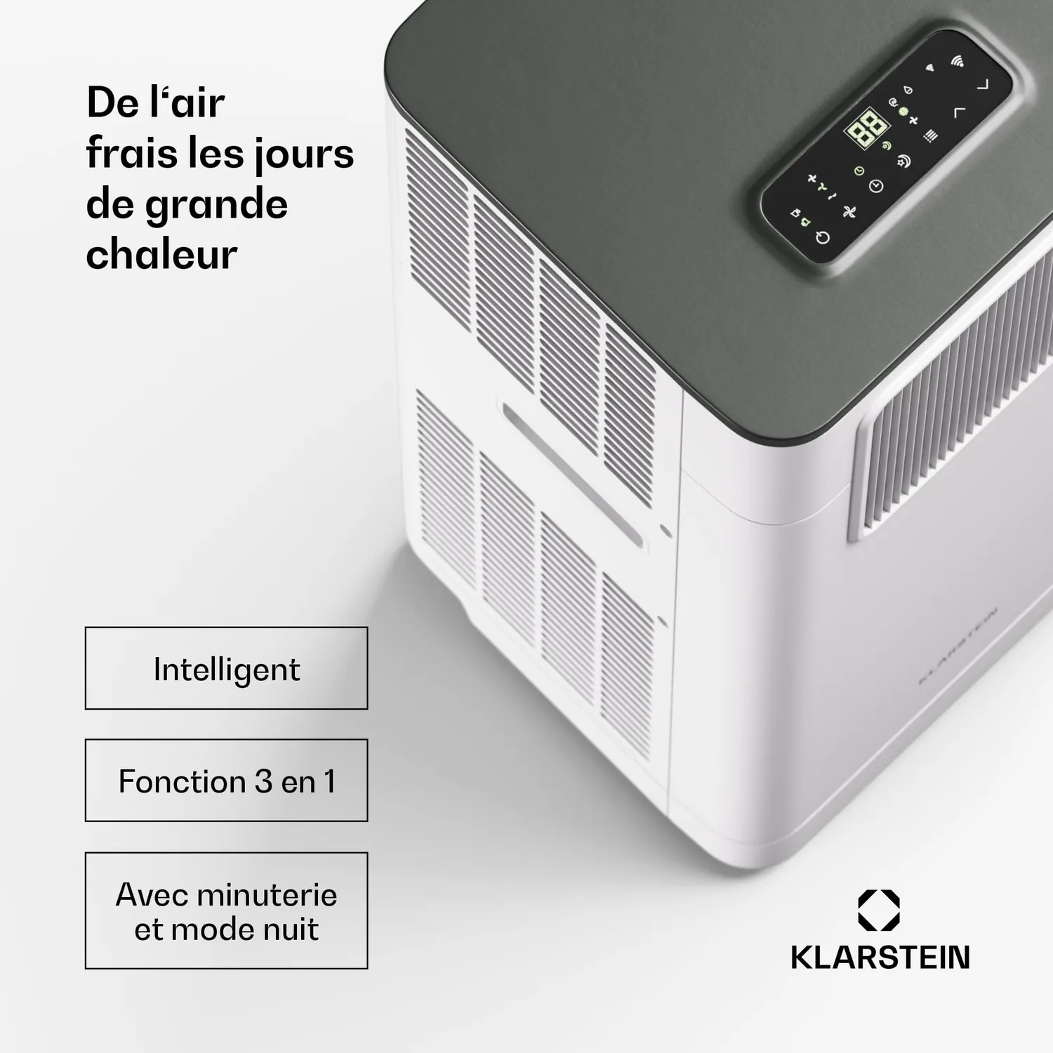 Klarstein Breeze Box 9K Climatiseur Mobile Blanc 32 m²
